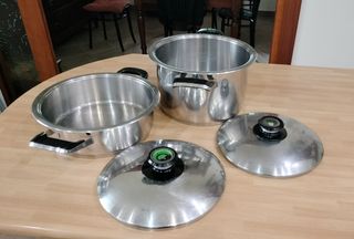 Pentole acciaio inox 3,3lt & 6,5lt