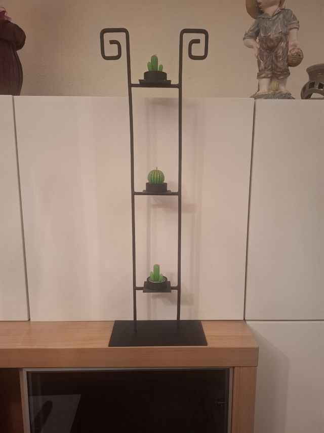 Soporte 3 cactus decoración
