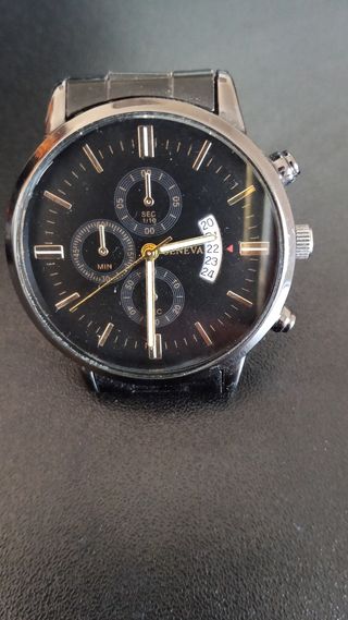 Reloj GENEVA negro y plata