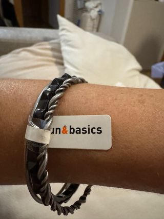 Pulsera 3 en 1 Fun&Basics plateada sin estrenar