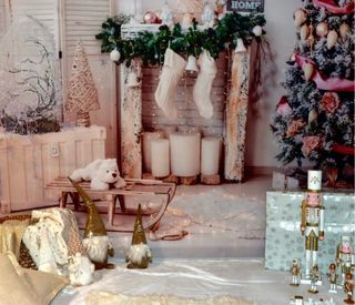 Telón navideño foto: Decoración navidad