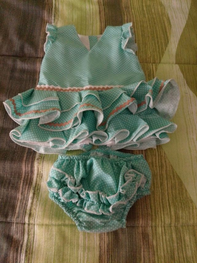 Vestido gitana bebé - lunares