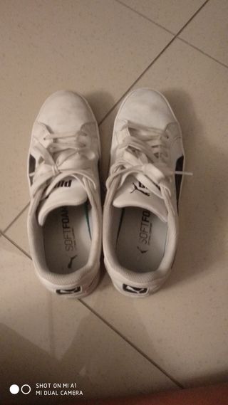 Puma Smash Vulc - Scarpe bianche/nere