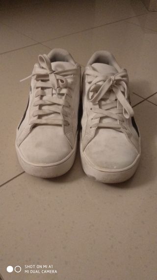 Puma Smash Vulc - Scarpe bianche/nere