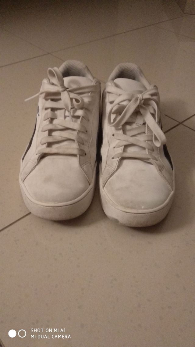 Puma Smash Vulc - Scarpe bianche/nere