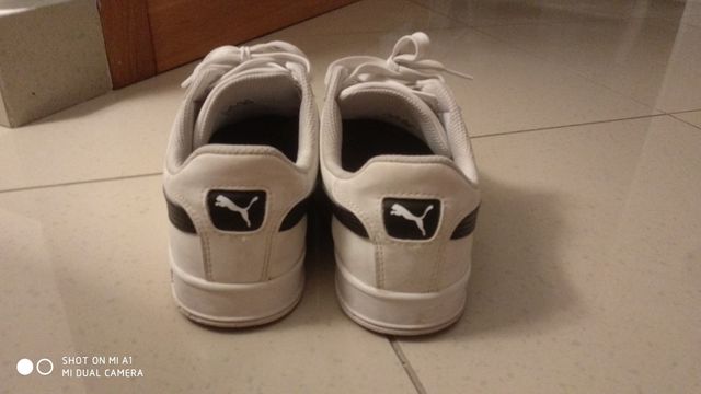 Puma Smash Vulc - Scarpe bianche/nere