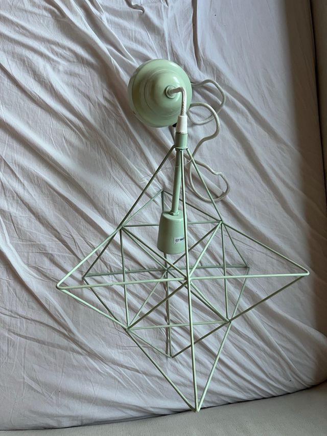 Lámpara colgante verde mini home