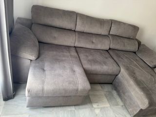 Sofá chaiselongue gris