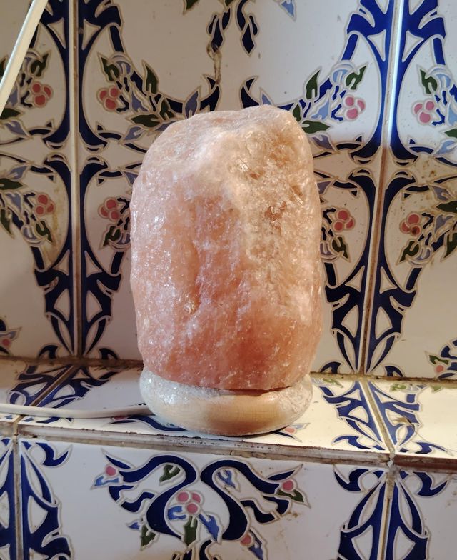 Lámpara sal Himalaya naranja 