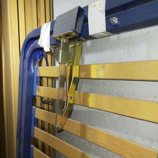 Somier azul reclinable metálico
