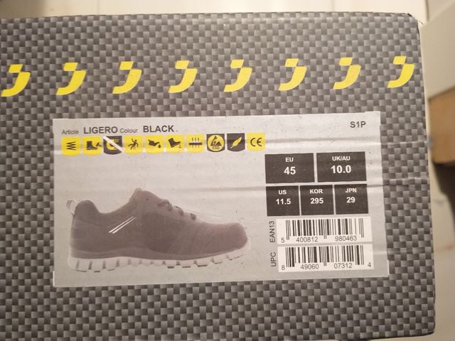 Zapatillas de trabajo negras