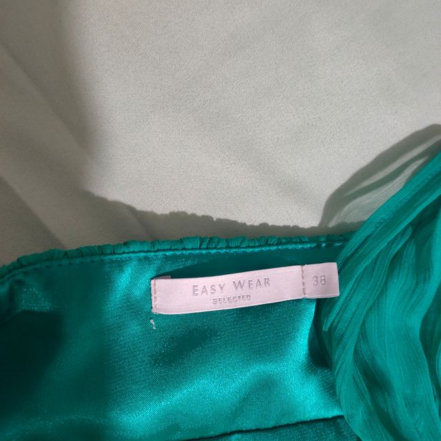 Vestido asimétrico turquesa