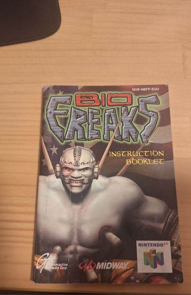 Manual Biofreaks N64 Midway