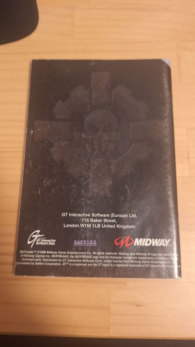 Manual Biofreaks N64 Midway