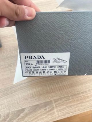 Zapatillas Prada zwart
