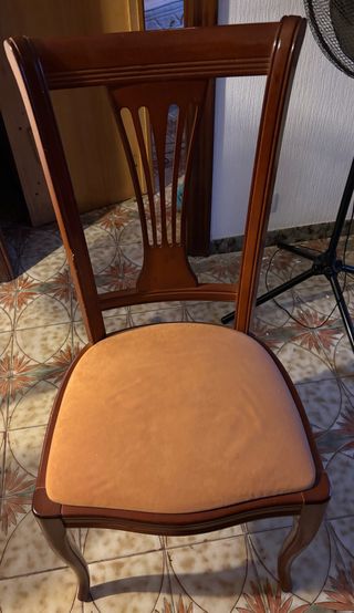 Silla madera estilo clásico (6 unidades)