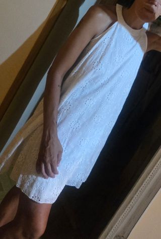 Vestido túnica, nuevo, sin usar, con escote halter
