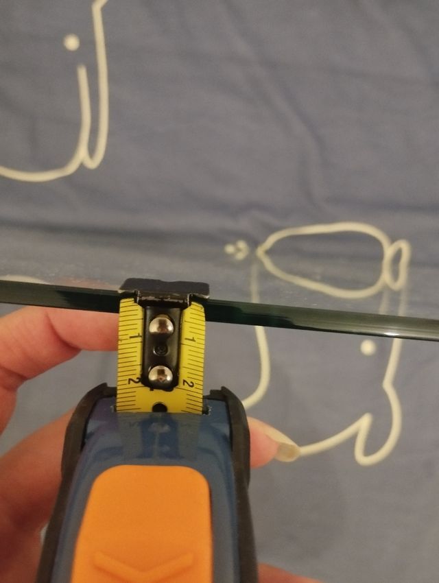 Cristal Rectangular mesa ó cómoda