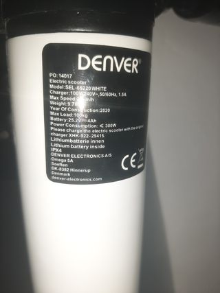 Patinete Denver eléctrico