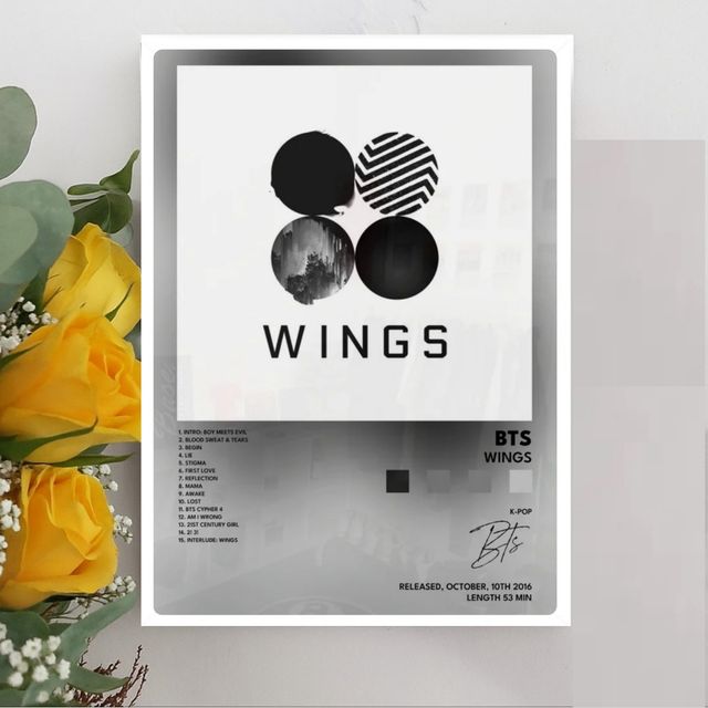 Póster K-Pop de BTS Wings