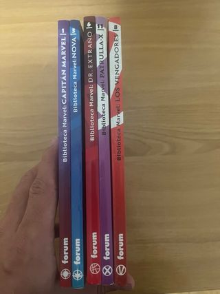 Pack de tomos Marvel.