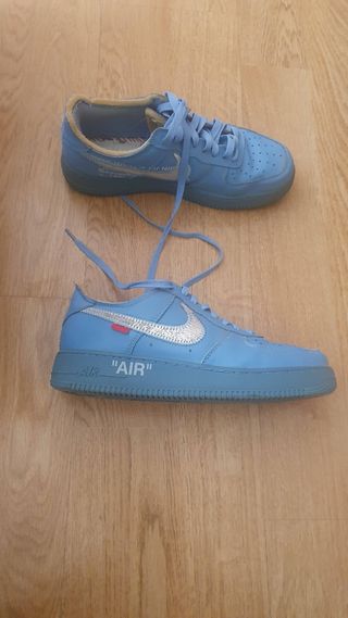 Zapatillas Nike Air Force 1, azules negociables