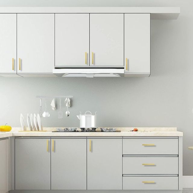 10 Tiradores de armarios cocina baño acero inoxida