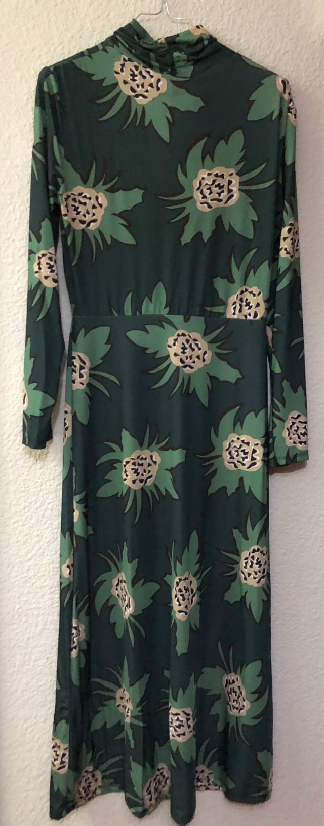Vestido verde estampado - Talla M