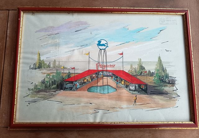 3 Cuadros Pegaso vintage (1961)-concesionario Madr