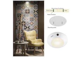 Luz LED techo/pared blanca