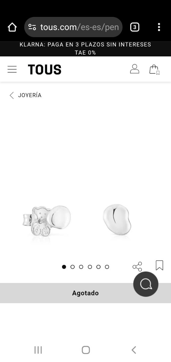 OFERTA HOY Pendientes TOUS plata. Joy Bits.