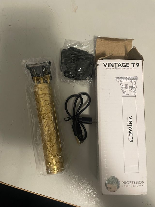 Vintage T9 - Cortapelos dorado