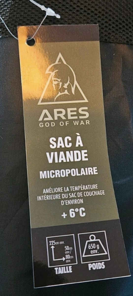 Saco Ares Microfibra +6°C. Para viaje