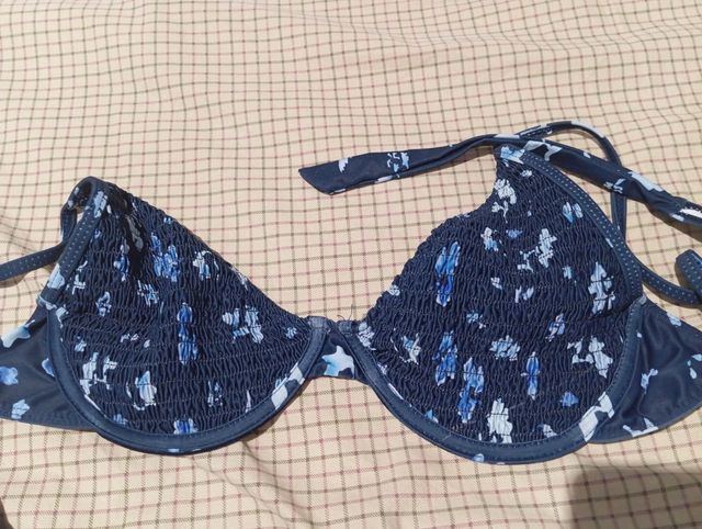 Bikini fiori blu tg m