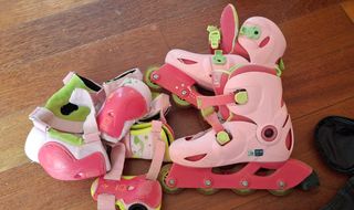 Patines Oxelo niña + protecciones