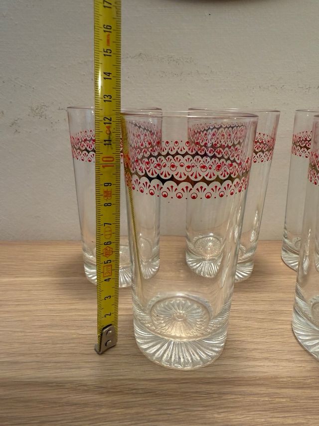 Set 14 bicchieri di vetro