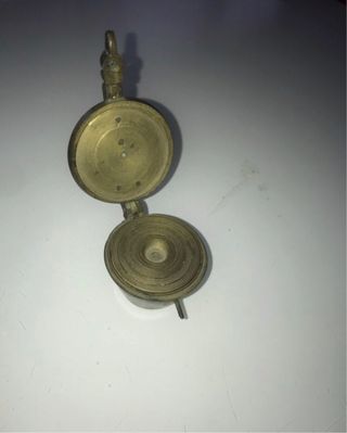 Ponderal antiguo bronce 8 vasos