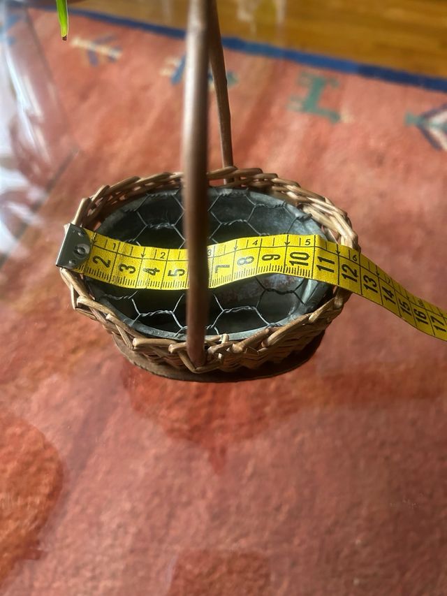 Cestas mimbre + carro madera