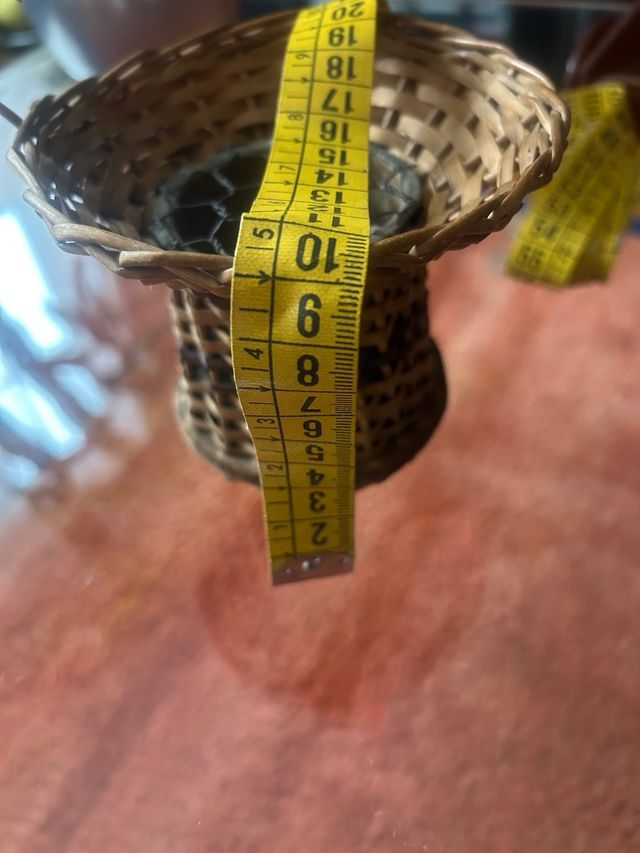 Cestas mimbre + carro madera