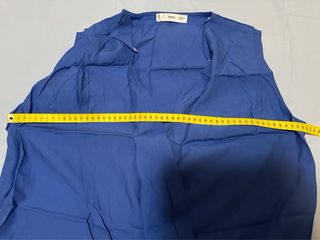 Blusa Mango azul - Escote cruzado