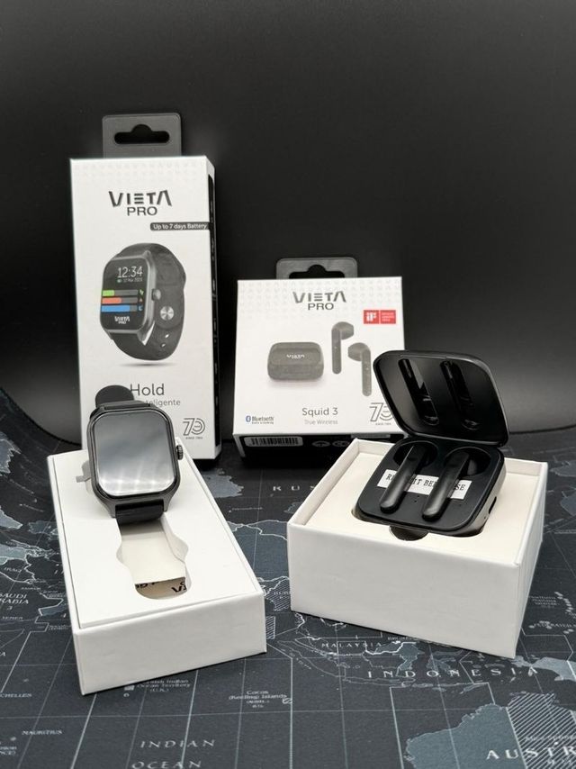 VIETA PRO Hold Smartwatch + Auriculares Squid 3