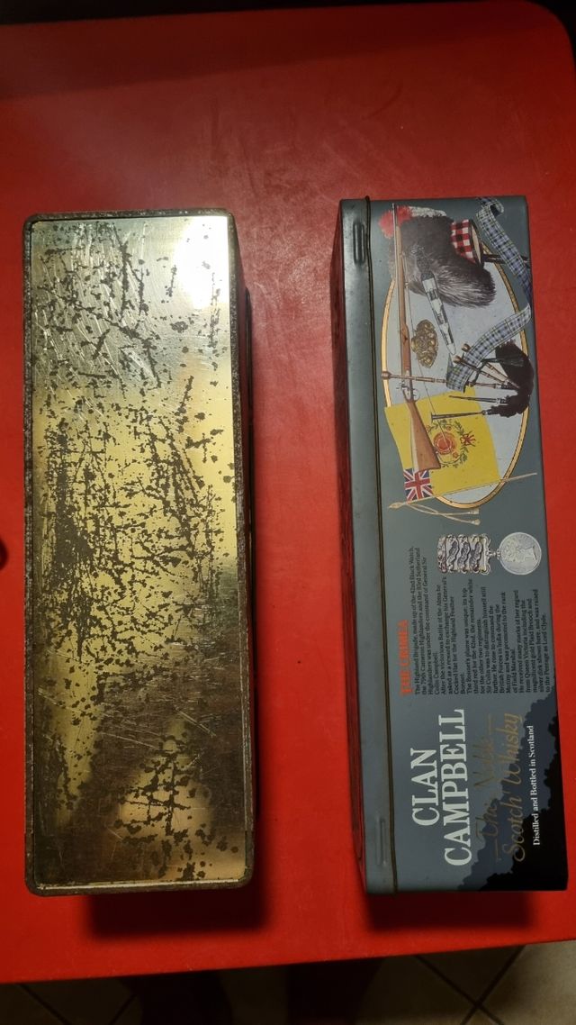 2 Scatole di Latta Whisky Da Collezione