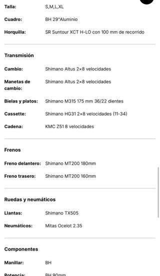 Bicicletas de montaña 