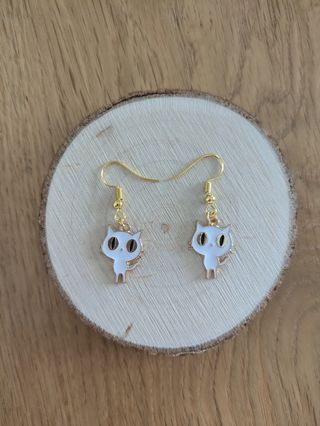 Pendientes gato dorados