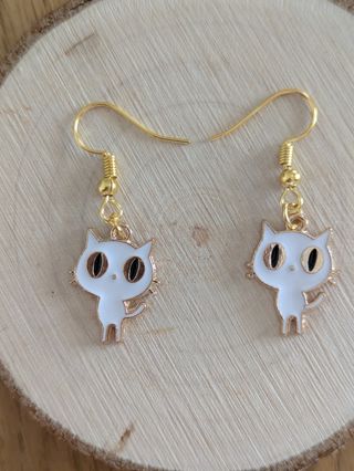 Pendientes gato dorados