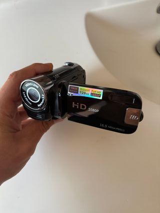 Cámara de video vintage digital estilo nueva