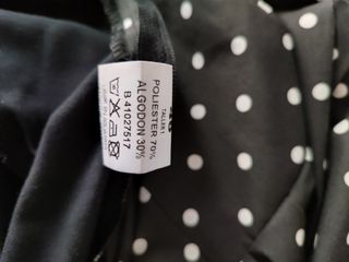 Traje Flamenca lunares blanco-negro