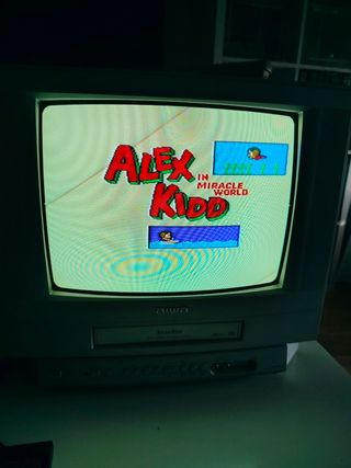 SEGA Master System II + Sonic + Alex Kidd
