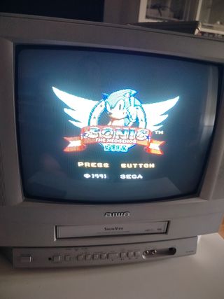 SEGA Master System II + Sonic + Alex Kidd