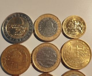 Monedas Euro de diferentes paises